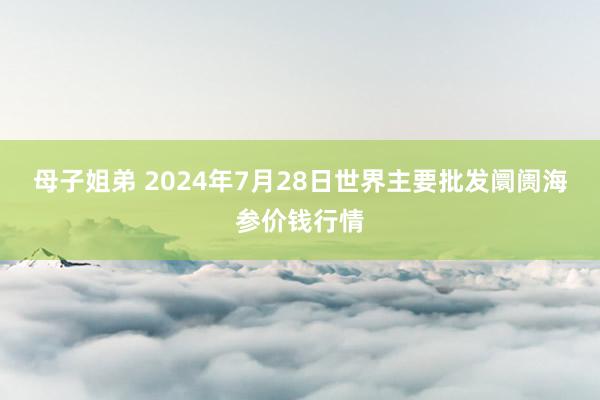 母子姐弟 2024年7月28日世界主要批发阛阓海参价钱行情