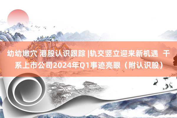 幼幼嫩穴 港股认识跟踪 |轨交竖立迎来新机遇  干系上市公司2024年Q1事迹亮眼（附认识股）