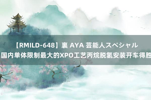 【RMILD-648】裏 AYA 芸能人スペシャル 国内单体限制最大的XPO工艺丙烷脱氢安装开车得胜