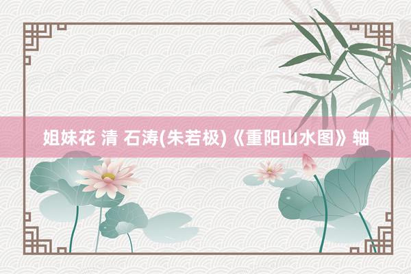 姐妹花 清 石涛(朱若极)《重阳山水图》轴