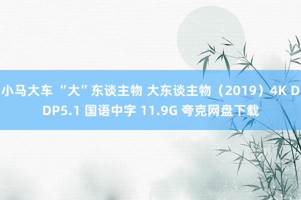 小马大车 “大”东谈主物 大东谈主物（2019）4K DDP5.1 国语中字 11.9G 夸克网盘下载