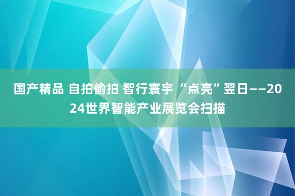 国产精品 自拍偷拍 智行寰宇 “点亮”翌日——2024世界智能产业展览会扫描