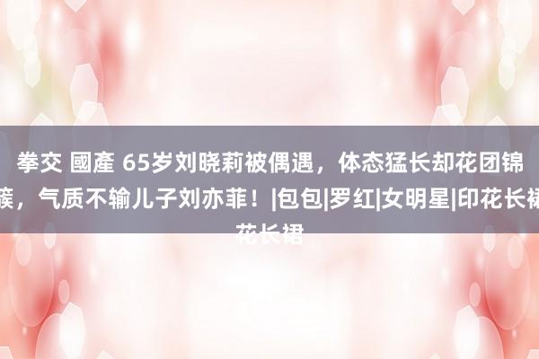 拳交 國產 65岁刘晓莉被偶遇，体态猛长却花团锦簇，气质不输儿子刘亦菲！|包包|罗红|女明星|印花长裙